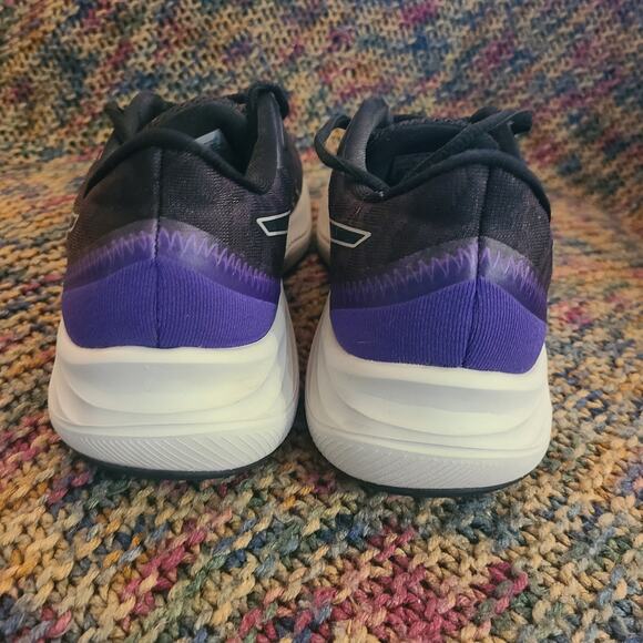 Asics Shoes Womens 7.5 Gel‎ Excite 8 Running Sneakers 1012B085 Black & .Purple - Picture 3 of 8